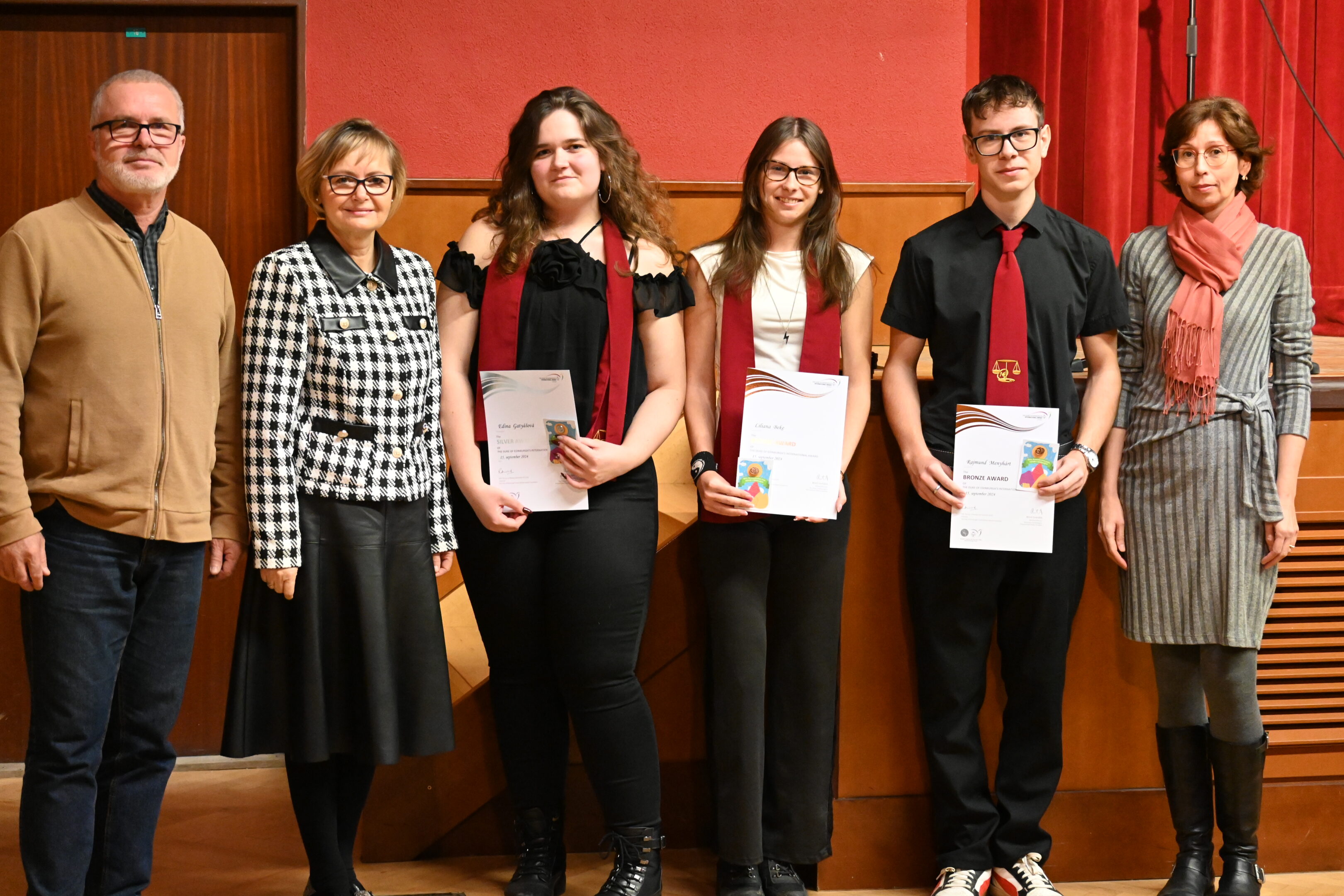 DofE díjátadó a Nagymegyeri Kereskedelmi Akadémián