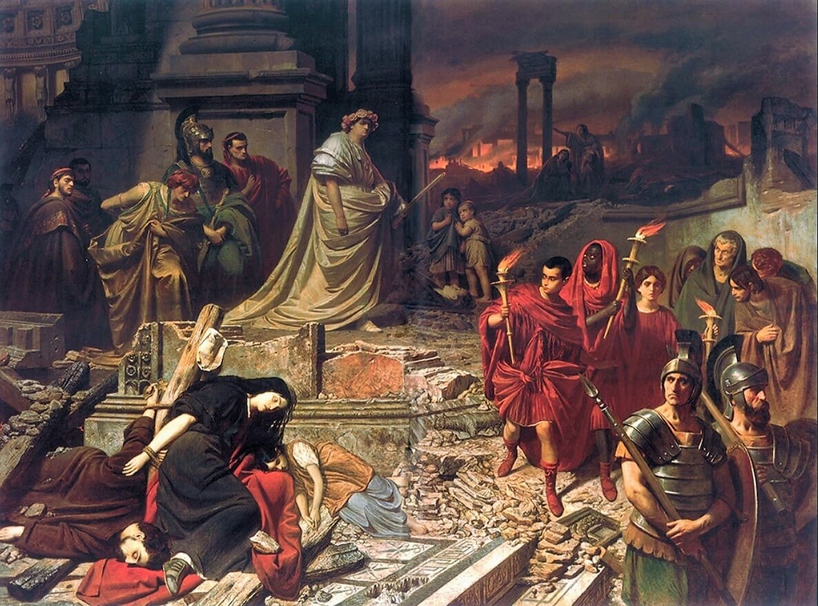 Nero, a Római Birodalom ellentmondásos császára 1987 éve született
